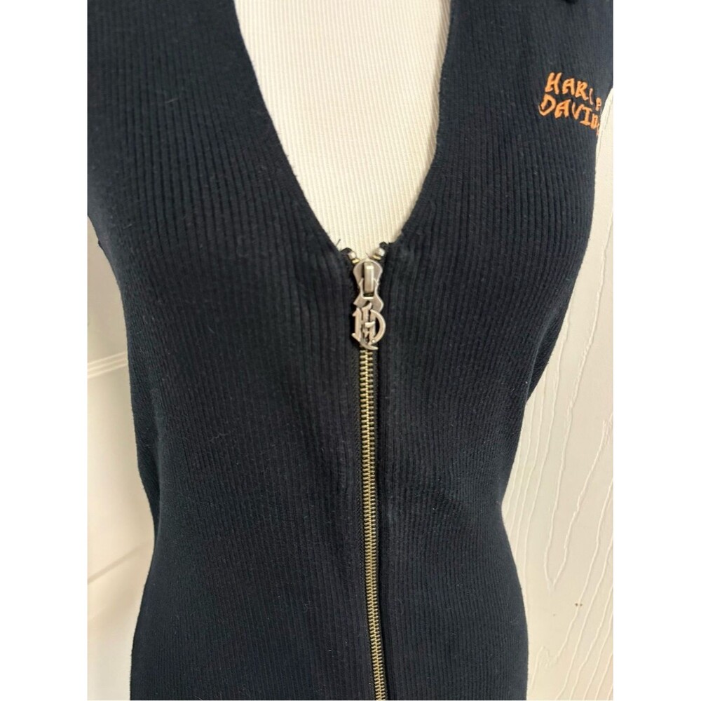 Harley Davidson Ribbed Collared Tank - Picture 3 of 6